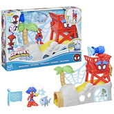 Marvel Spidey & His Amazing Friends Water-Webs Island Playset with Spidey Figure & Accessories