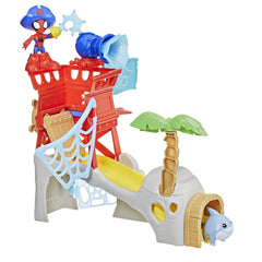 Marvel Spidey & His Amazing Friends Water-Webs Island Playset with Spidey Figure & Accessories