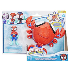 Marvel Spidey & His Amazing Friends Water-Webs Spider Crab Vehicle with Spidey Figure