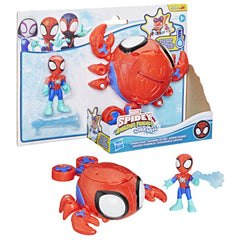 Marvel Spidey & His Amazing Friends Water-Webs Spider Crab Vehicle with Spidey Figure