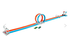 Hotwheels Double Loop 2 Diecast Dash Track Set Toy Cars