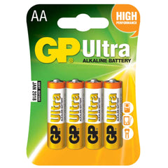 GP Utra Alkaline Battery 4-pcs AA 1.5V