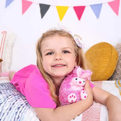 Curlimals Golden Bear Bunny Pink