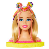 Barbie Deluxe Styling Head With Color Reveal Accessories And Blonde Neon Rainbow Hair