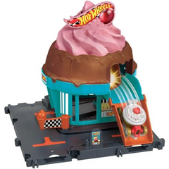 Hot Wheels City Downtown Ice Cream Shop Playset