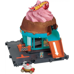 Hot Wheels City Downtown Ice Cream Shop Playset