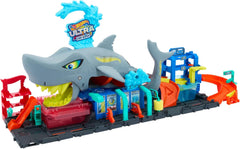 HotWheels City Ultra Shark Car Wash Playset for Kids