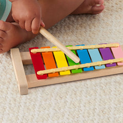 Fisher-Price Classic Wooden Xylophone Music Toy for Toddlers and Kids
