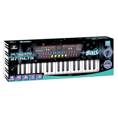 Power Joy Music Keyboard 37 keys with Mic Battery Operated