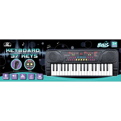 Power Joy Music Keyboard 37 keys with Mic Battery Operated