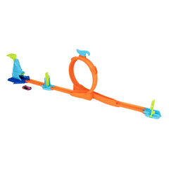 Hot Wheels Stunt Champion Loop Track Set with 1:64 Scale Vehicle – Assorted