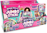 Sticki Rolls Jumbo Sticki 3 Pack – Reusable Peel and Stick Stickers, Holographic Foil, Surprise Gift for Kids