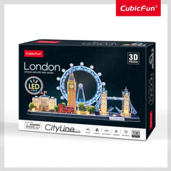 CubicFun 3D Puzzles City Line London 186 Pcs