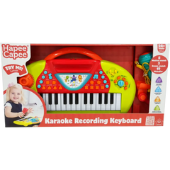 Hapee Capee Karaoke Record Keyboard Battery Operated