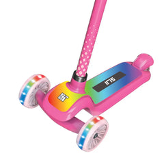 Spartan Lit Iris 3 Wheel Scooter Pink Battery Operated