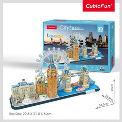 CubicFun 3D Puzzles City Line London 107 Pieces