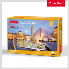 CubicFun 3D Puzzles City Line Paris 114 Pieces