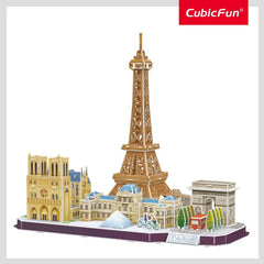 CubicFun 3D Puzzles City Line Paris 114 Pieces