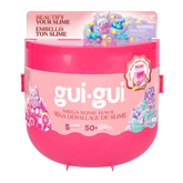 Gui Gui Mega Slime Haul 5-Piece Slime Kit with 50 Mix-In Elements for Kids Creative Sensory Play