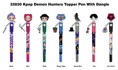 K-POP Demon Hunters 3D Head Topper Spinning Ballpoint Pen - Assorted Character Design