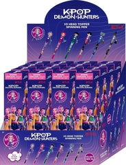 K-POP Demon Hunters 3D Head Topper Spinning Ballpoint Pen - Assorted Character Design