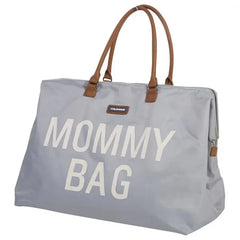 Childhome Mommy Bag Big Grey Off White Large Baby Diaper Travel Bag