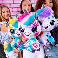 Airbrush Plush Unicorn B/O