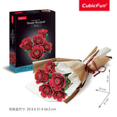 3D Puzzle Rose Flower Bouquet 265pieces