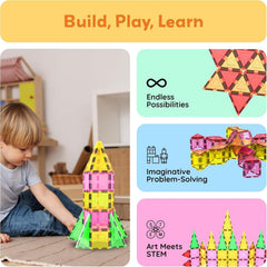 Picasso Magnetic Tiles 3D Classic 12-Pieces