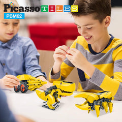 Picasso Magnetic Solar Robot Science Building Kit 3-In-1