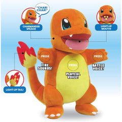 Pokemon Plush Flame Action Charmander
