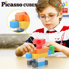 Picasso Magnetic Cubes Learning 54-Pieces