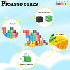 Picasso Magnetic Cubes Learning 54-Pieces
