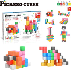 Picasso Magnetic Cubes Learning 54-Pieces