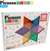 Picasso Magnetic Tiles 3D Geometry 16-Pieces