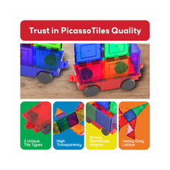 Picasso Magnetic Car Base Set 2-Pieces