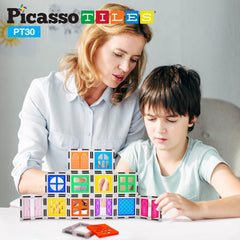 Picasso Magnetic Tiles Window and Door Clip-On Set 30-Pieces