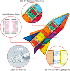 Picasso Magnetic Tiles Rocket Ship 36-Pieces