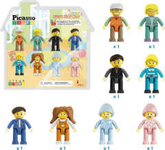 Picasso Magnetic Family Character Figures 8-Pieces