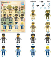 Picasso Magnetic Law Enforcer Character Figures 12-Pieces
