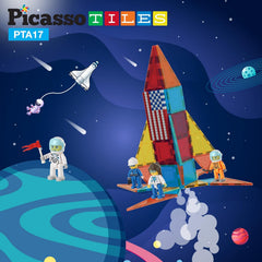 Picasso Magnetic Astronaut Character Figure 4-Pieces Set