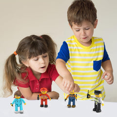Picasso Magnetic City Builder Character Figure 4-Pieces
