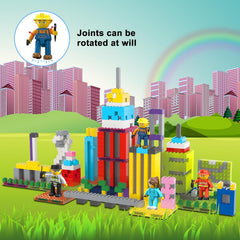Picasso Magnetic City Builder Character Figure 4-Pieces