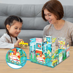 Picasso Magnetic Block Metro City Vehicles 8-Pieces