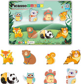 Picasso Magnetic Block Forest Animals 8-Pieces