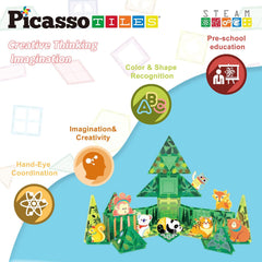 Picasso Magnetic Block Forest Animals 8-Pieces