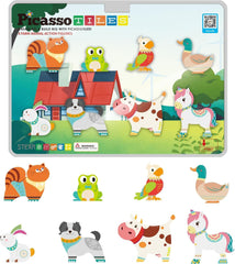 Picasso Magnetic Block Farm Animals 8-Pieces
