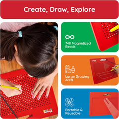 Picasso Magnetic Drawing Board Red