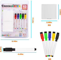 Picasso Magnetic White Board Tiles 13-Pieces