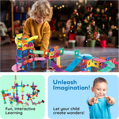 Picasso Magnetic Tiles 3-In-1 Race Track 108-Pieces